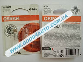 Лампа W5W 5W W2,1×9,5d (Osram) 2825-02B
