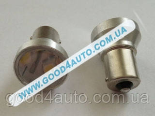 Лампа светодиодная P21W BA15S 6SMD (30/30) линза T25, фото 1
