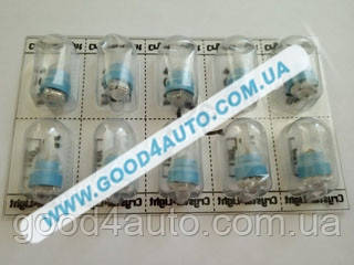 Лампа світлодіодна W5W W2 1*9,5 D 120* 12V Синій (CL) W5W 120*, фото 1