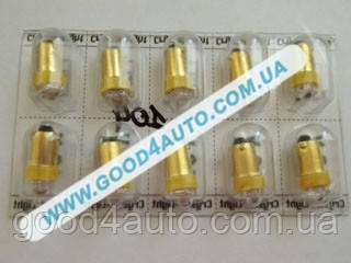 Лампа світлодіодна T4 BA9S 120* 12V Жовтий (CL) T4 120*, фото 1
