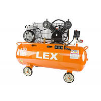 Компрессор с ресивером LEX LXC150 : 150 литров - 3,8 кВт | 8 бар | Чугунный блок (поршневый масляный)