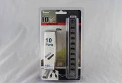 Usb хаб кабельний подовжувач 10 портів HLV HUB 220V Black