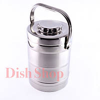 Термос для їжі з неіржавкої сталі об'ємом 1,8 л із ручкою і 2 мисками