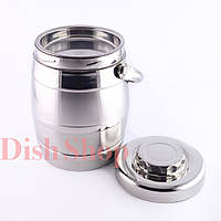 Термос для їжі з неіржавкої сталі об'ємом 1,6 л із ручкою і 2 мисками