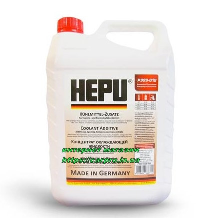 Антифриз HEPU G12 червоний концентрат P999-G12 5л.