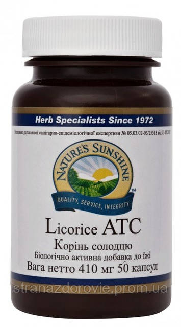 Корінь солодки в капсулах Licorice Root NSP 50 кап — NSP, США