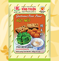 Рисове клейке борошно, глютенове, 400г, Rice Flour Vinh Thuan, Bot Nep, В'єтнам, NV