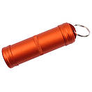 Таблетниця капсула герметична контейнер для зберігання таблеток 75 х 20 мм Помаранчевий, фото 2