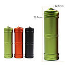 Таблетниця капсула герметична контейнер для зберігання таблеток 75 х 20 мм Чорний, фото 7