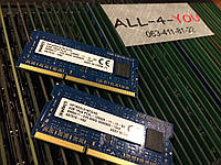 Оперативна пам`ять Kingston DDR3 4GB SO-DIMM   1.35V 1Rx8 PC3 12800S 1600mHz