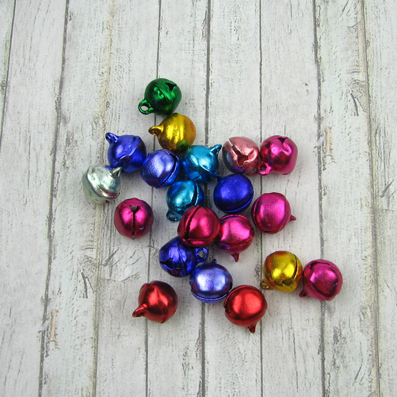 Набір декоративних бубончиків 10 мм, 10 шт. у наборі, фото 1