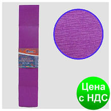 Папір креповая 30% флуоресцентна фіолетова 50*200 см, 20г/м2