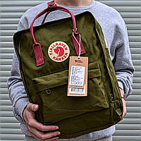 Рюкзак городской качественный Fjallraven Kanken classic, цвет хаки (олива)