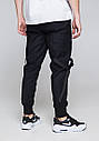 Завужені карго штани чорні чоловічі від бренду ТУР Йосіміцу (Yoshimitsu), фото 4