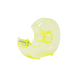 Диспенсер для скотчу пластмасовий РУБІН 12-18-24 мм жовтий