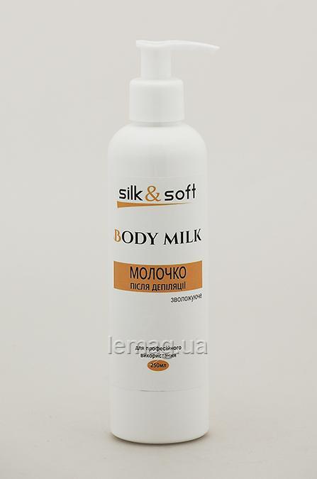 Silk&Soft Молочко після депіляції з маслом ши, ромашкою, Д-пантенолом, 250 мл, фото 1