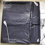 Євро комплект постільної білизни Ранфорс бавовна 200х220 (11703) Двоколірна постільна білизна молодіжна, фото 7