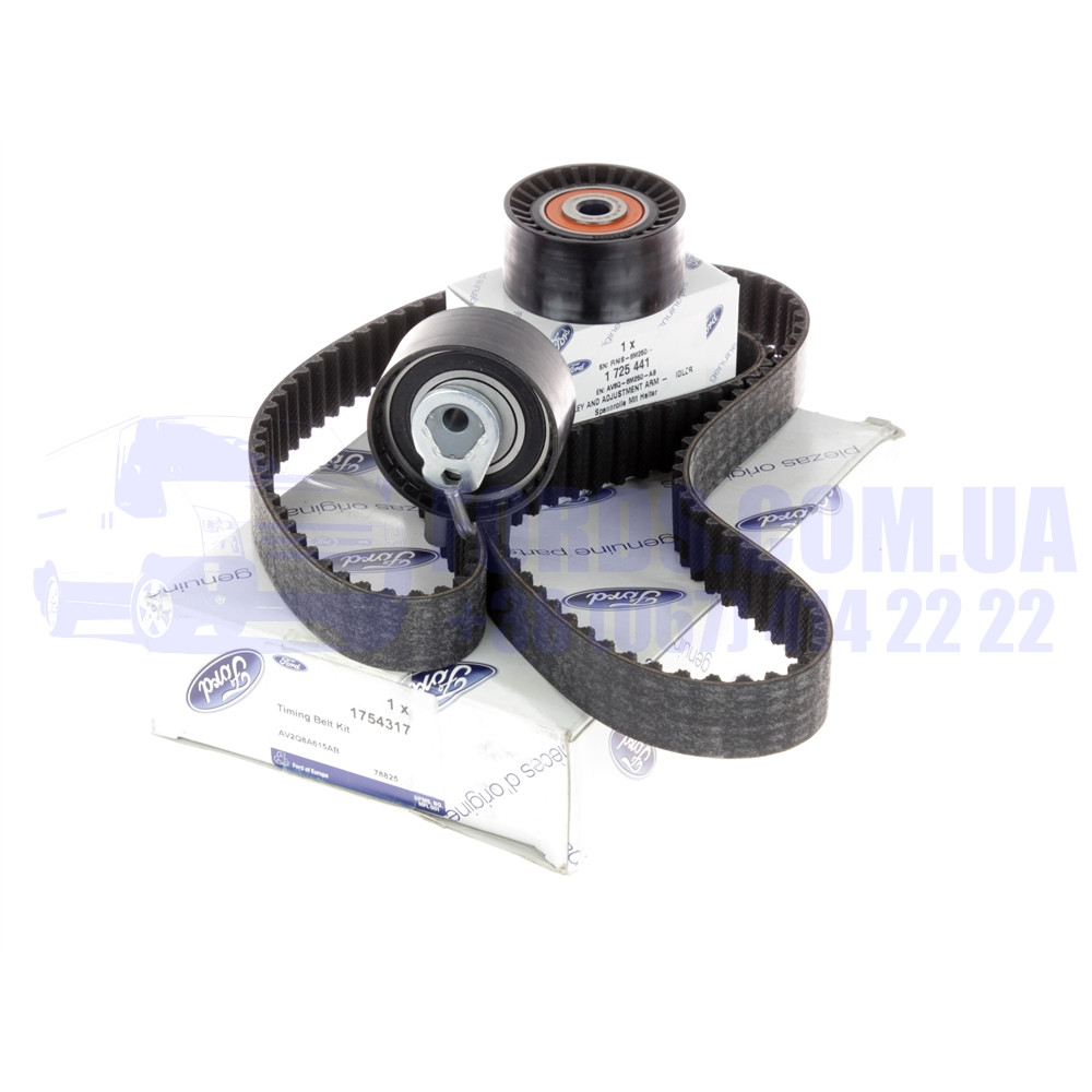 Ремінь ГРМ комплект FORD FIESTA 2010-2012 (1.4 TDCI) (1754317/AV2Q8A615AB/1754317) ORIGINAL