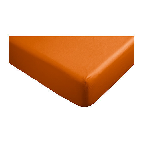 Простирадло натяжне IKEA DVALA помаранчевий 140х200 см 702.896.20