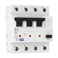 Диференційний вимикач SEZ PFI4 16A 4p C 30mA