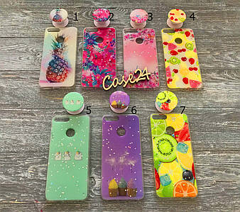 TPU чохол із посокетом для Xiaomi Redmi 6 (7 видів)