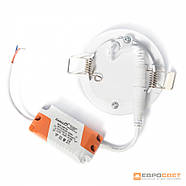 Світильник точковий врізний ЕВРОСВЕТ 9Вт коло LED-R-150-9 4200К, фото 4