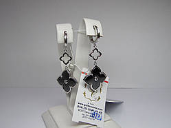 Срібні жіночі сережки з керамікою 9,2 г НОВІ