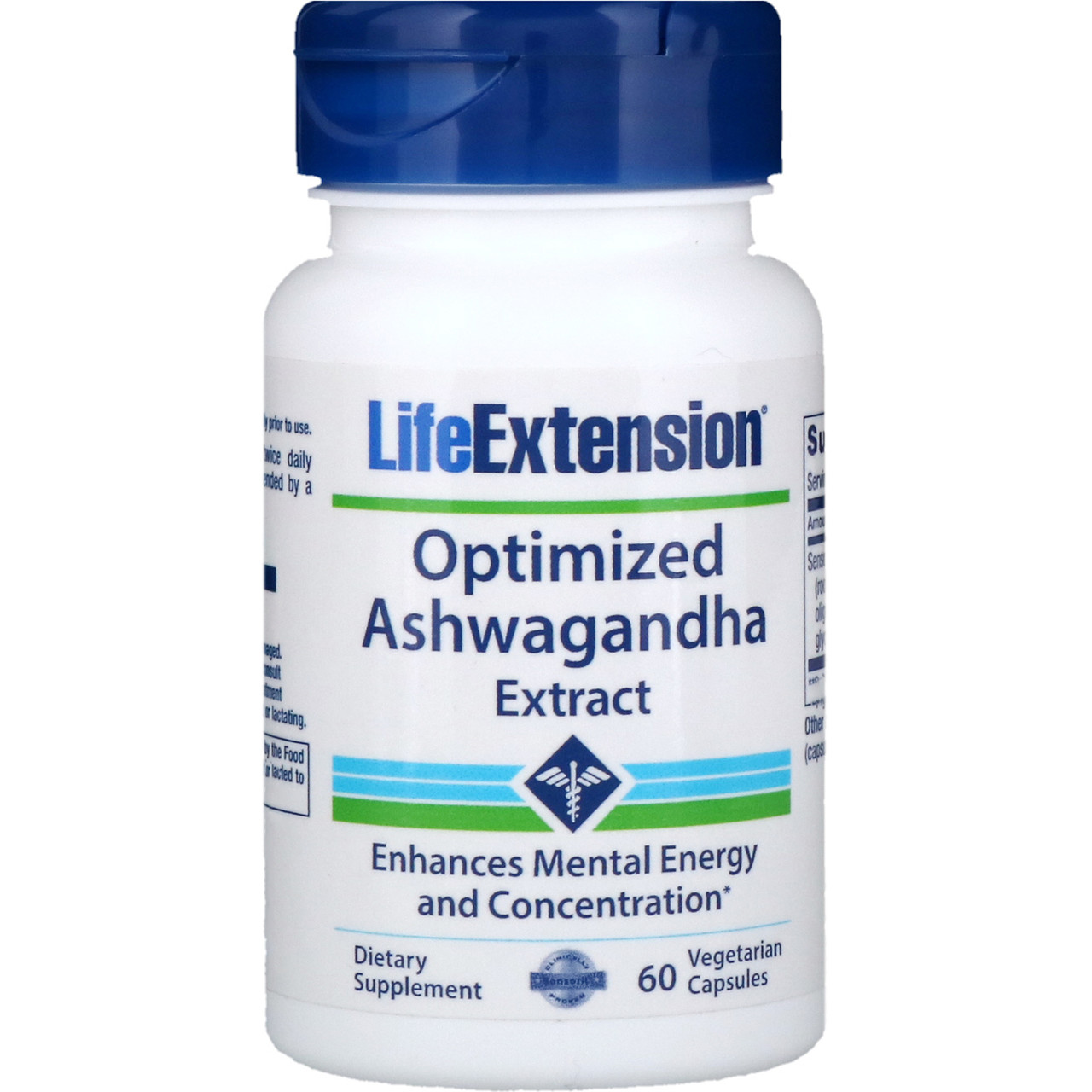 Екстракт ашвагандха, Life Extension, 60 капсул. Зроблено в США., фото 1