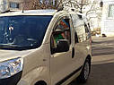 Дефлектори дверей (вітровики, на скотчі, VK) на Fiat Fiorino 2008-..., фото 2