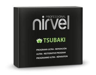 Набір для інтенсивного відновлення волосся з олією камелії Nirvel Tsubaki pack 2*250 мл 3*15 мл 40 мл 6634
