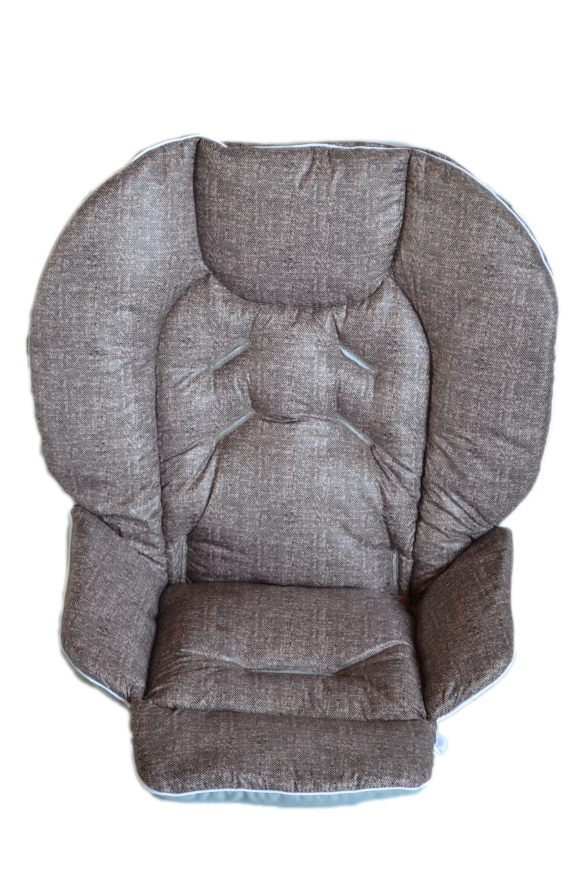 Чохол до стільчика для годування Chicco Polly 2 в 1 під коричневий джинс