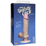 Вібратор реалистик Realistic Cock 8" Vibro White, фото 3