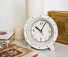 Білі годинники Годинник із цифрами Круглі годинники Циферблат з арабськими цифрами Години з білим корпусом Біля 15 см
