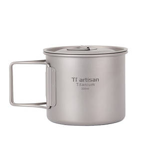 Титановий кухоль Tiartisan 300 мл. з кришкою.