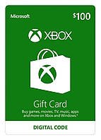 Подарочная карта Xbox Live Gift Card на сумму 100 usd, US-регион