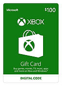 Подарункова карта Xbox Live Gift Card на суму 100 usd, US-регіон