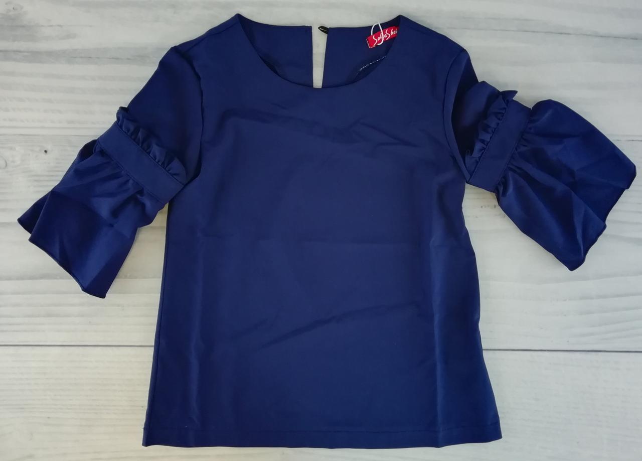 Блуза синя Дана Розмір 122 (7 років) БЛ0660(122) Sofia Shelest, фото 1