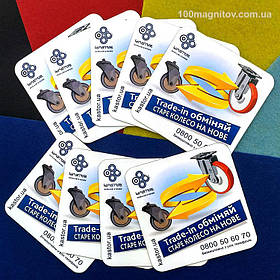 Фотомагниты на холодильник. Размер 70х70 мм 2