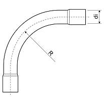 Коліно для труби ZN; сталь оцинкована шар цинку 60-100мкм стійкість корозії- 4 кат.; 6320 ZN_F