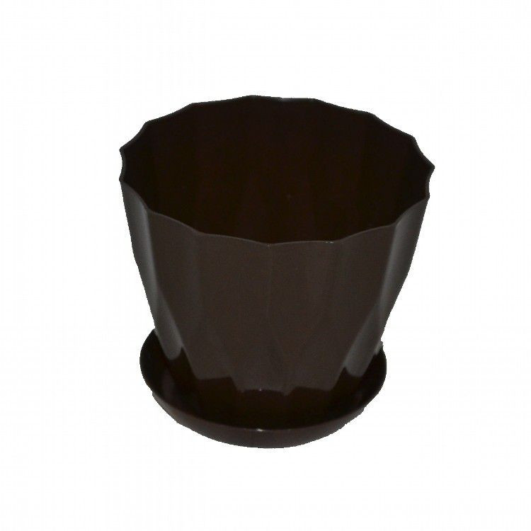 Пластмасовий горщик для квітів Карат 13
