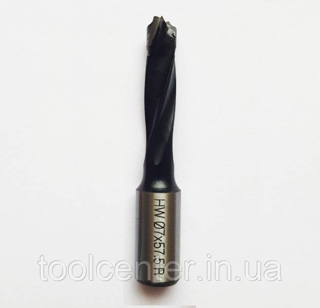 Сверло глухе FUL Італія D8 I30 L57,5 S10х20 RH