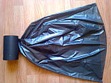Сміттєві пакети 35 л 100 шт в рулоні міцні мішки для сміття сміттєвий пакет мішок чорний міцний щільний, фото 3