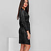 Замшеве плаття із заходом, фото 2