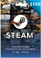 Подарочная карта Steam Gift Card на сумму 100 usd