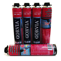 Піна-клей професійна монтажна GORVIA 750 мл x 12 м²