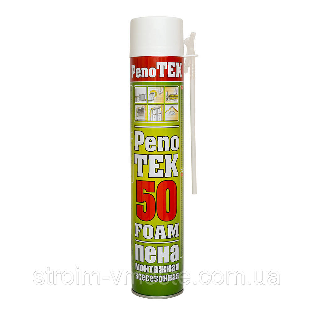 Піна монтажна поліуретанова PenoTEK 750 мл x 50 л ручна