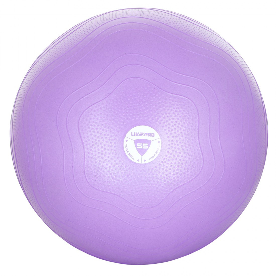Фитбол усиленный LivePro ANTI-BURST 55 см фиолетовый для фитнеса и тренировок (LP8201-55) - фото 1 - id-p1017097697