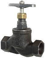 Вентиль 15 кч18п ДУ65 чавунний муфтовий (різьбовий) Ру16