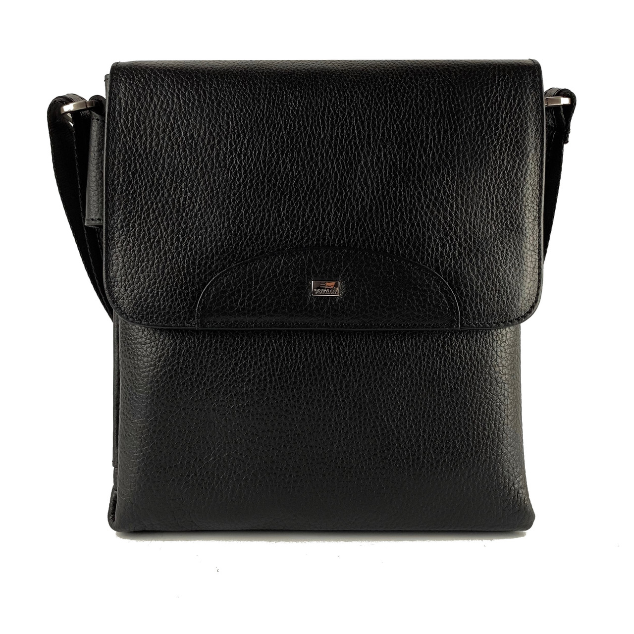 Чоловіча сумка із натуральної шкіри Desisan 350-01 чорна, фото 1