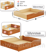 Дитяче Ліжко Нота Бук Щит 104 (Естелла-ТМ), фото 3